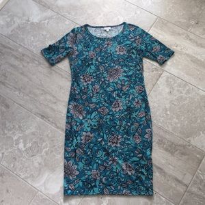 NWOT!!! Lula Roe Julia M Teal and Grey
